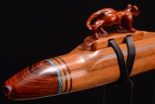 Teak Native American Flute, Minor, Low C-4, #G42F